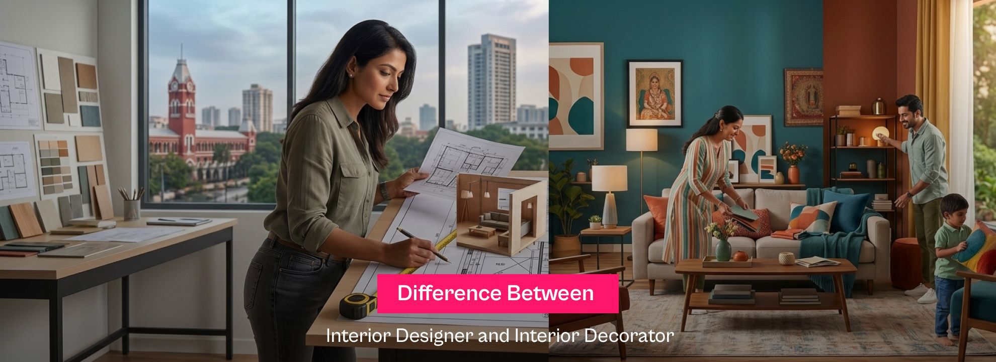 Difference Between Interior Designer and Interior Decorator
