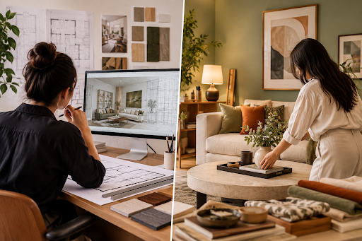 Difference between Interior Designer vs. Interior Decorator